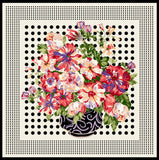 Hand-Rolled Oscar Rossa 100% Silk Scarf, approximate 35"x35" Large Square Printed Silk Charmeuse Scarf - OSCAR ROSSA