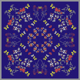 35"x35" Large Square Printed Silk Charmeuse Scarf