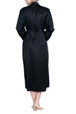 Women's Silk Sleepwear 100% Silk Long Robe -OSCAR ROSSA