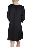 Women's 100% Silk Nightgown with Handmade Lace -OSCAR ROSSA