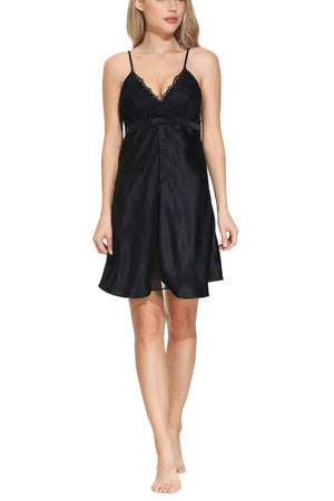 Women 100%Silk Slip Sexy Slit Chiffon Inside - OSCAR ROSSA