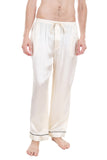 Oscar Rossa Men's Silk Sleepwear 100% Silk Pajama Pants - OSCAR ROSSA