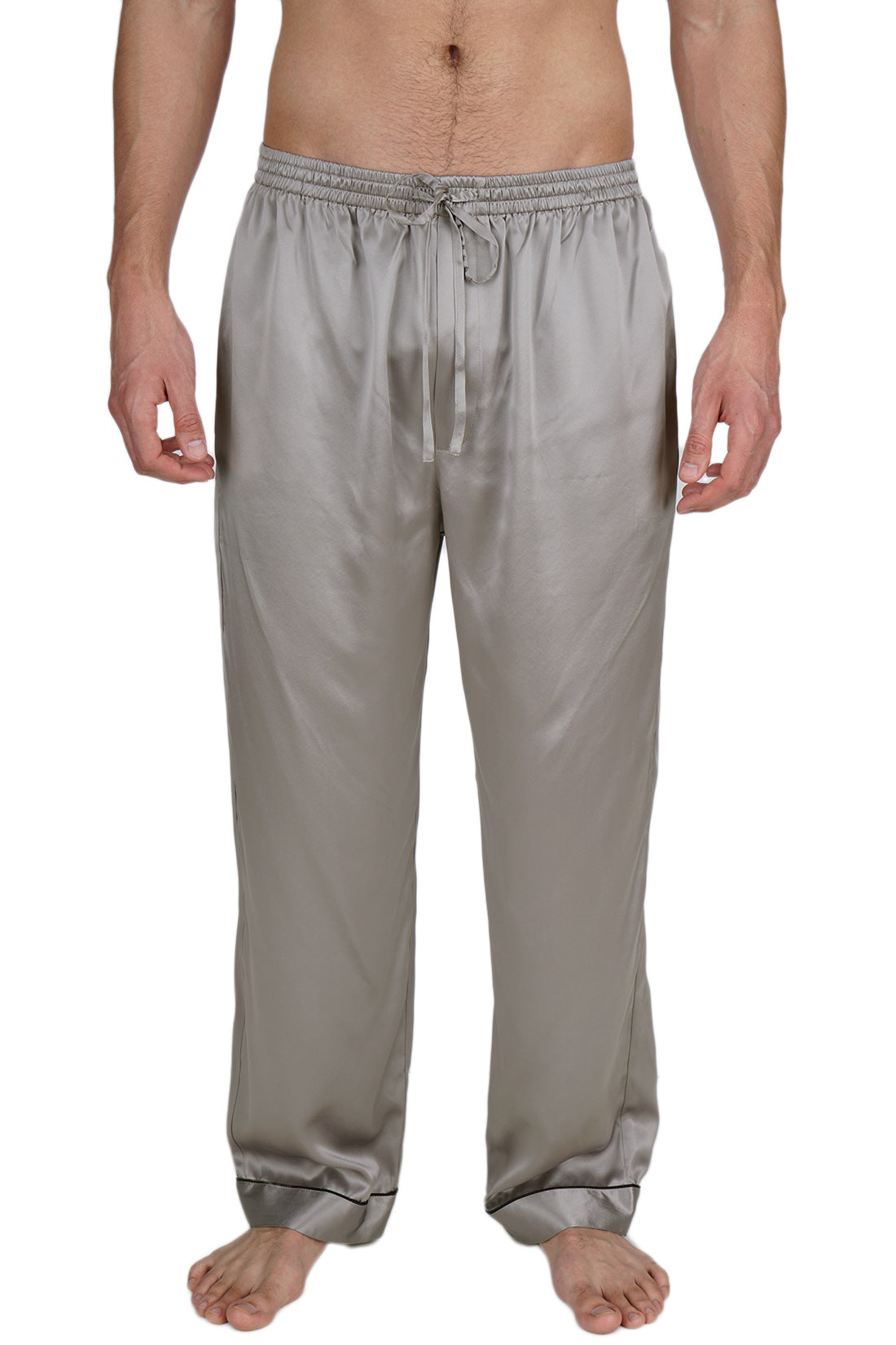 Mens silk discount pajamas pants