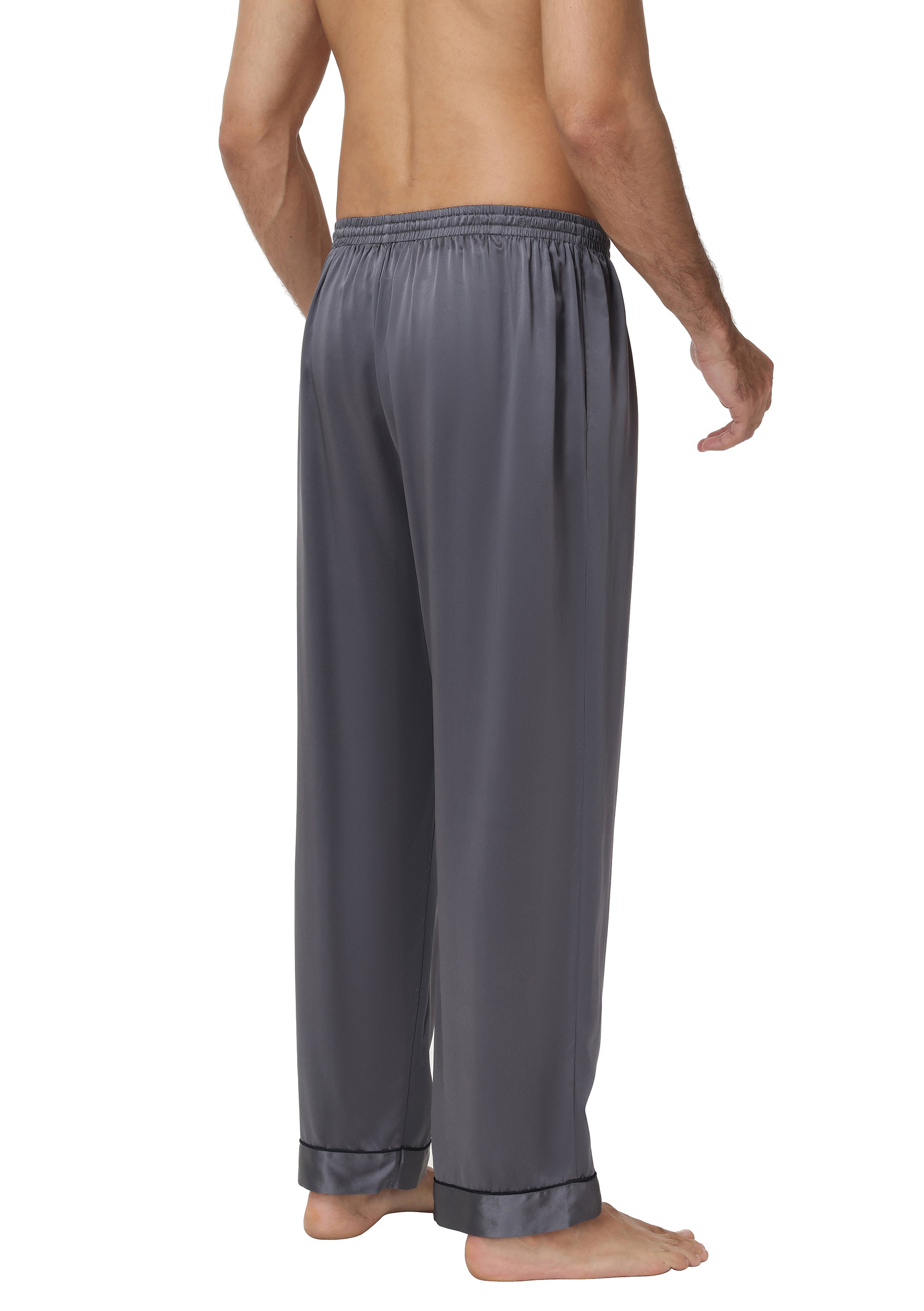Oscar Rossa Men's Silk Sleepwear 100% Silk Pajama Pants Navy / M