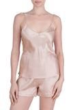 Women's 100% Silk Camisole and Short Set