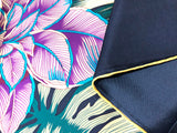 Oscar Rossa 100% Silk Scarf with Hand-Rolled Edges, approximate 34"x34" to 35"x35" Large Square Printed Mulberry Silk Twill Scarf - OSCAR ROSSA