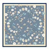 Oscar Rossa 100% Silk Scarf with Hand-Rolled Edges, approximate 34"x34" to 35"x35" Large Square Printed Mulberry Silk Twill Scarf - OSCAR ROSSA