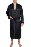 Men's Silk Sleepwear 100% Silk Long Robe