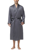 Men's Silk Sleepwear 100% Silk Long Robe
