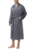 Men's Silk Sleepwear 100% Silk Long Robe