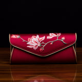 OSCAR ROSSA Hand Embroidery Silk Handbag