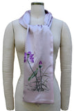 Oscar Rossa Exquisite Hand Embroidery Double Layer 100% Silk Charmeuse Scarf