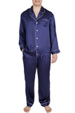 Men's Silk Sleepwear 100% Silk Pajamas Set -OSCAR ROSSA