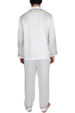 Men's Silk Sleepwear 100% Silk Pajamas Set -OSCAR ROSSA