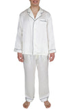 Men's Silk Sleepwear 100% Silk Pajamas Set -OSCAR ROSSA