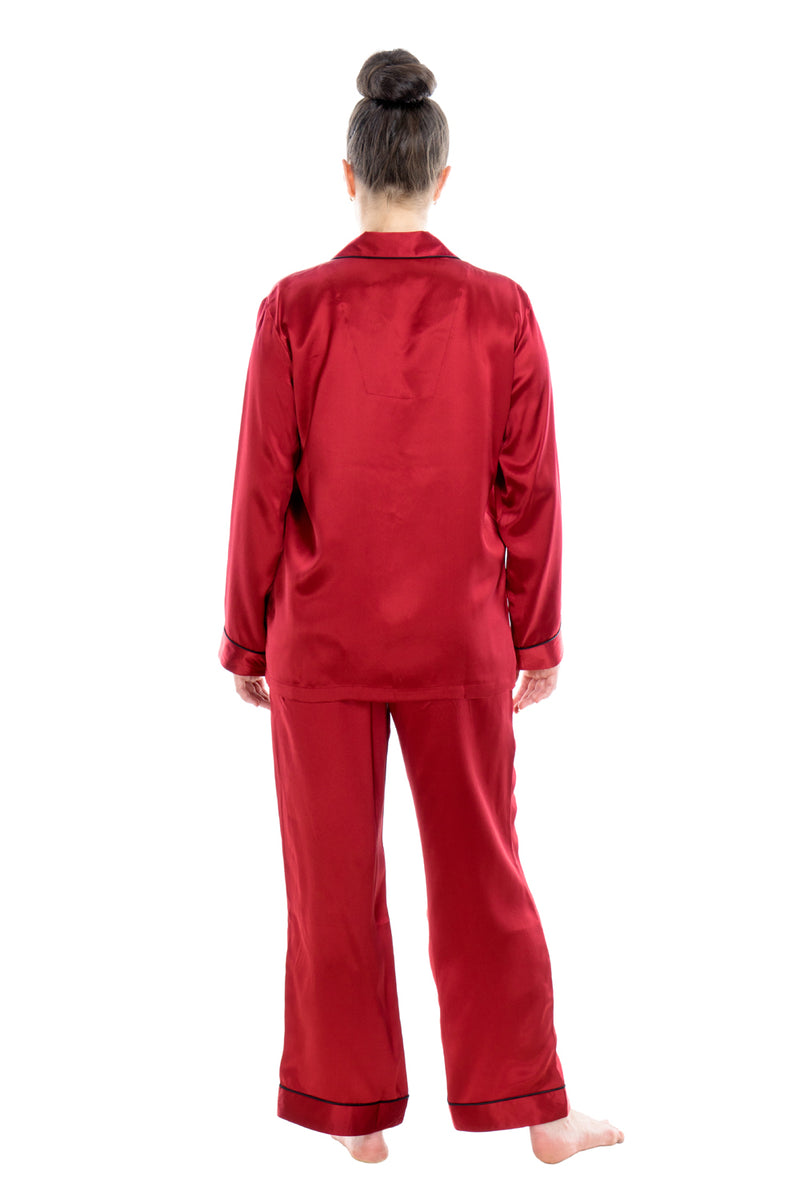 Oscar Rossa Women's Luxury Mulberry Silk Sleepwear 100% Silk Pajamas Set - OSCAR ROSSA