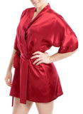 Women's Silk Sleepwear 100% Silk Short Robe