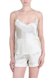 Women's 100% Silk Camisole and Short Set -OSCAR ROSSA