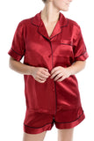 Women's 100% Silk Short Pajamas Set - OSCAR ROSSA