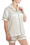 Women's 100% Silk Short Pajamas Set - OSCAR ROSSA