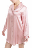 Women's Silk Sleepwear 100% Silk Sleepshirt - OSCAR ROSSA