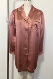 Women's Silk Sleepwear 100% Silk Sleepshirt, Color as picture, S