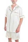 Men's 100% Silk Short Pajamas Set -OSCAR ROSSA