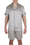 Men's 100% Silk Short Pajamas Set -OSCAR ROSSA