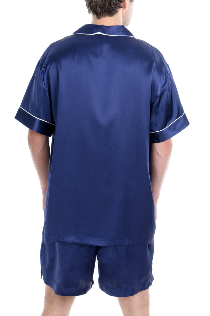 Men's 100% Silk Short Pajamas Set -OSCAR ROSSA