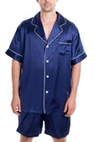 Men's 100% Silk Short Pajamas Set