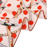 Oscar Rossa 100% Silk Scarf with Hand-Rolled Edges, approximate 34"x34" to 35"x35" Large Square Printed Mulberry Silk Twill Scarf - OSCAR ROSSA