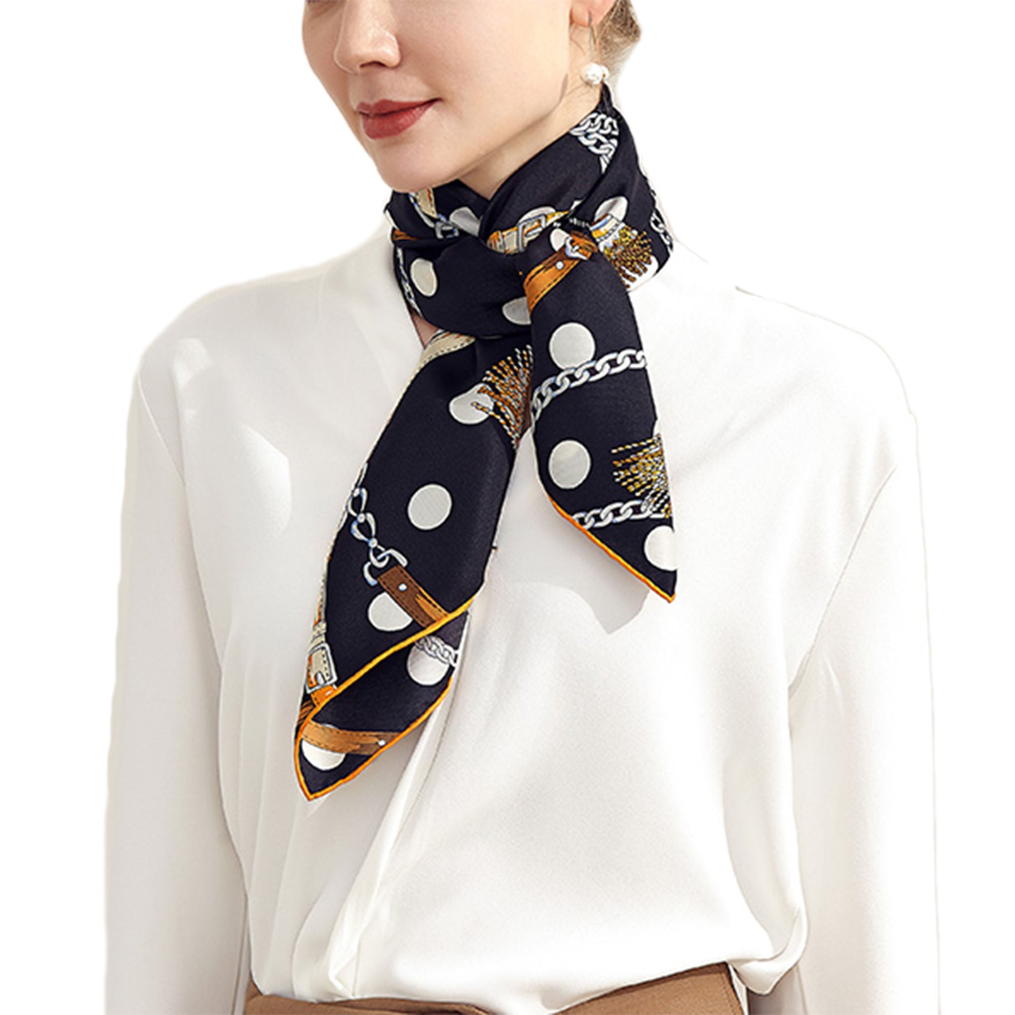 Oscar Rossa 100 Silk Scarf with Hand Rolled Edges approximate 34 x34 to 35 x35 Large Square Printed Mulberry Silk Twill Scarf OSCAR ROSSA