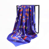 35"x35" Large Square Printed Silk Charmeuse Scarf