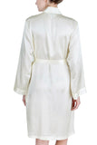 Women's Silk Sleepwear 100% Silk Robe -OSCAR ROSSA