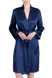 Women's Silk Sleepwear 100% Silk Robe -OSCAR ROSSA