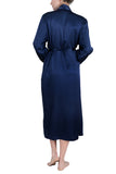 Women's Silk Sleepwear 100% Silk Long Robe -OSCAR ROSSA