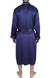 Men's Silk Sleepwear 100% Silk Long Robe