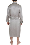 Men's Silk Sleepwear 100% Silk Long Robe