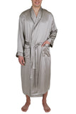 Men's Silk Sleepwear 100% Silk Long Robe