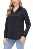 Women's Silk Blouse 100% Silk Long Sleeves Shirt - OSCAR ROSSA