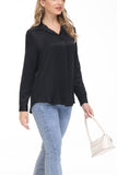 Women's Silk Blouse 100% Silk Long Sleeves Shirt