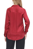 Women's Silk Blouse 100% Silk Long Sleeves Shirt