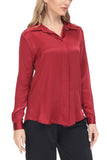 Women's Silk Blouse 100% Silk Long Sleeves Shirt - OSCAR ROSSA