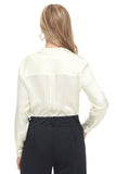 Women's Silk Blouse 100% Silk Long Sleeves Shirt - OSCAR ROSSA