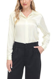 Women's Silk Blouse 100% Silk Long Sleeves Shirt - OSCAR ROSSA