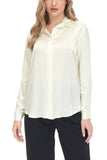 Women's Silk Blouse 100% Silk Long Sleeves Shirt - OSCAR ROSSA