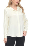 Women's Silk Blouse 100% Silk Long Sleeves Shirt - OSCAR ROSSA