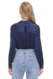 Women's Silk Blouse 100% Silk Long Sleeves Shirt - OSCAR ROSSA