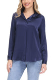 Women's Silk Blouse 100% Silk Long Sleeves Shirt - OSCAR ROSSA