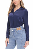 Women's Silk Blouse 100% Silk Long Sleeves Shirt - OSCAR ROSSA